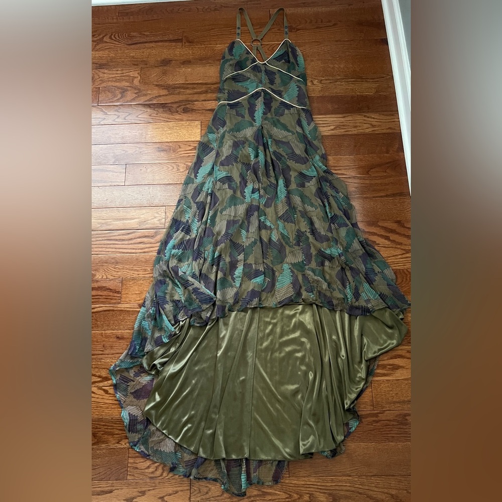 Diesel Dress Silk Dress Fregius Vestito Chiffon High Low Sz M - Picture 12 of 15